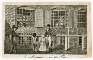 1820 के टॉवर ऑफ लंदन में मेनगिरी द्वारा अंग्रेजी स्कूल