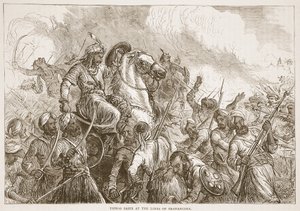 त्रावणकोर की तर्ज पर टीपू साहिब, जेम्स ग्रांट, पब द्वारा कैसल्स इलस्ट्रेटेड हिस्ट्री ऑफ इंडिया का चित्रण। 1879 द्वारा अंग्रेजी स्कूल