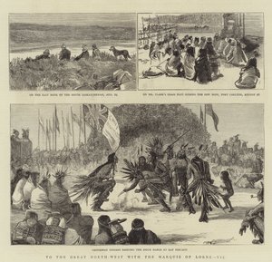 लोर्न के मार्क्विस के साथ ग्रेट नॉर्थ-वेस्ट तक, VII (उत्कीर्णन) द्वारा अंग्रेजी स्कूल