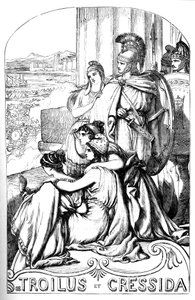 Troilus et Cressida - (Troilus and Cressida) - "" में चित्रण "विलियम शेक्सपियर द्वारा पूर्ण कार्य""" 1866 - इस संस्करण के चित्र और सामान्य रूप लंदन में प्रकाशित कैसेल के सचित्र शेक्सपियर से उधार लिए गए हैं द्वारा अंग्रेजी स्कूल