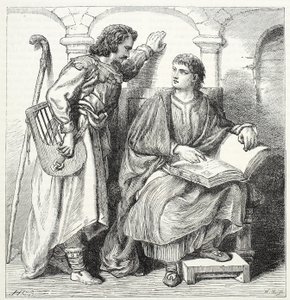 ट्रबलबोर और बार्बे, जेम्स एइटकेन वायली (1808-1890), पब द्वारा प्रोटेस्टेंटवाद के इतिहास का चित्रण। 1878 द्वारा अंग्रेजी स्कूल