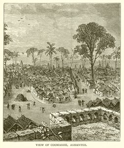 Coomassie, Ashantee का दृश्य द्वारा अंग्रेजी स्कूल