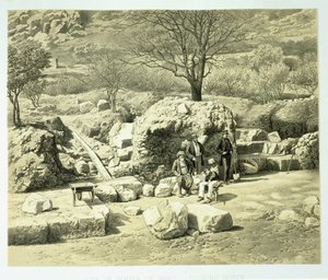 चार्ल्स थामस न्यूटन (1816-94) द्वारा 1862 में प्रकाशित हेलिकार्नासस, कनिदस, और ब्रांचिडे में एक इतिहास की घटनाओं से लेकर मंगल के मंदिर का दृश्य, 1862 में प्रकाशित द्वारा अंग्रेजी स्कूल