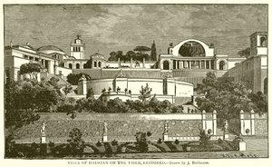 Tiber पर Hadrian का विला, बहाल द्वारा अंग्रेजी स्कूल