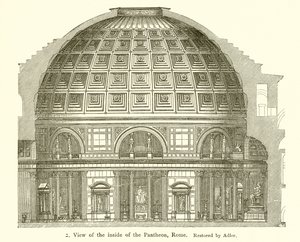Pantheon, रोम के अंदर की यात्रा द्वारा अंग्रेजी स्कूल