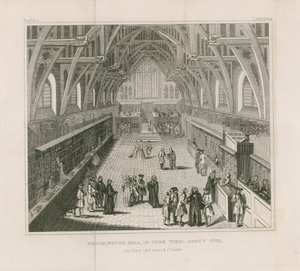 वेस्टमिंस्टर हॉल में, समय लगभग 1770 द्वारा अंग्रेजी स्कूल