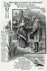 आप m लीजर आवर ’, 1888 से मेरी सुंदर नौकरानी के पास कहां गए द्वारा अंग्रेजी स्कूल