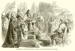 विलियम III ने अपने रॉयल एसेन्ट को टॉलरेंस एक्ट, 1689 में दिया द्वारा अंग्रेजी स्कूल