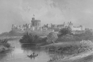 रेव्स थॉमस मिल्नर द्वारा द गैलरी ऑफ़ ज्योग्राफी से विंडसर कैसल, प्रकाशित c.1880 द्वारा अंग्रेजी स्कूल