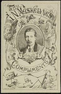 जे.एन. मास्केलिन की प्रशंसा के साथ, लगभग 1875 (उत्कीर्णन) द्वारा अंग्रेजी स्कूल