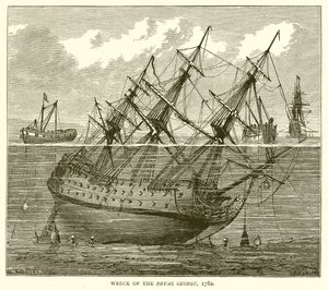 रॉयल जॉर्ज का व्रेक, 1782 द्वारा अंग्रेजी स्कूल
