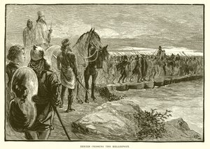Xerxes ने Hellespont को पार किया द्वारा अंग्रेजी स्कूल