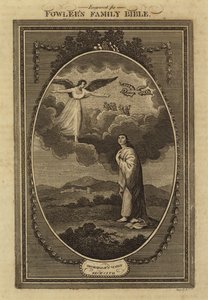 जकर्याह का दर्शन, जकर्याह, अध्याय 1, श्लोक 18 (उत्कीर्णन) द्वारा अंग्रेजी स्कूल
