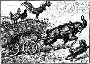 बच्चों की पुस्तक लिटिल बो-पीप से चित्रण, c1880। द्वारा अर्नेस्ट हेनरी ग्रिसेट