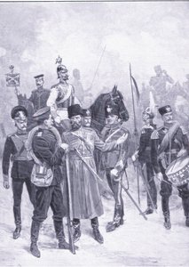 रूसी सैनिकों के प्रकार, रासो-जापानी युद्ध खंड 1 का इतिहास, सी। 1900 द्वारा अर्नेस्ट प्रेटर