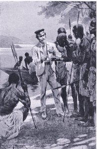 एक घड़ी के साथ दोस्ती जीतना, फेमस लाइव्स के कैसल्स रोमांस से चित्रण, c.1940 द्वारा अर्नेस्ट प्रेटर