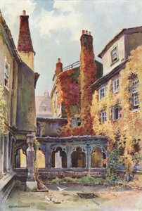 कैनन्स क्लॉइस्टर्स (रंगीन लिथो) द्वारा अर्नेस्ट विलियम हस्लेहुस्तो