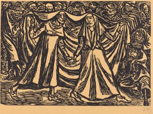 द डांस ऑफ़ डेथ II, 1921। द्वारा अर्न्स्ट बारलाच
