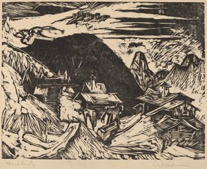अल्पाइन चारागाह, 1918। द्वारा अर्नस्ट लुडविग किरचनर