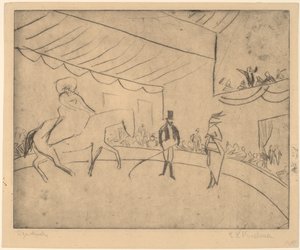 हिप्पोड्रोम, 1910। द्वारा अर्नस्ट लुडविग किरचनर