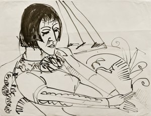 ELKirchner, बैठा (इरना) द्वारा अर्नस्ट लुडविग किरचनर