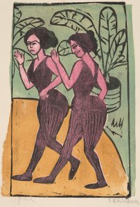 इंग्लिश स्टेप डांसर्स, 1911 द्वारा अर्नस्ट लुडविग किरचनर
