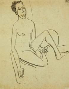 नग्न लड़का; लड़के का कृत्य द्वारा अर्नस्ट लुडविग किरचनर