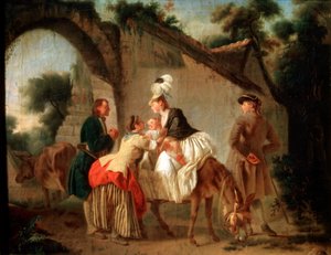 वेट नर्स को विदाई, 1777।