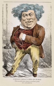 अलेक्जेंड्रे डुमास (1803-1870) पिता का पोर्ट्रेट: एटिने कारजाट द्वारा कैरिकेचर। द्वारा एटिने कारजाटा