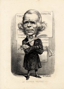 feuille volante - इटियेन कारजट द्वारा चित्रण (1826-1906): चिकित्सा, चिकित्सा, संत, चैरिटी, एनाटॉमी, पोस्टर डिस्प्ले - सर्जन, वेलपेउ अल्फ्रेड (1795-1867) द्वारा एटिने कारजाटा