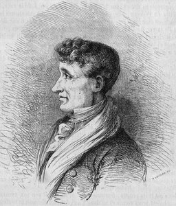 जोसेफ जौबर्ट का पोर्ट्रेट (1754-1824), फ्रांसीसी लेखक। "" ले मैगासिन सुरम्य "" में बोकोर द्वारा उत्कीर्णन