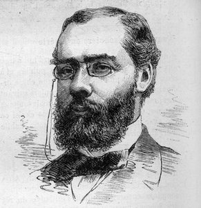 मौरिस रूवियर (1842-1911) का पोर्ट्रेट, फ्रांसीसी वकील, बैंकर, पत्रकार और राजनीतिज्ञ। 26 नवंबर के "" ले मोंडे इलस्ट्रे "" एन ° 1287 में बोकोर द्वारा उत्कीर्ण