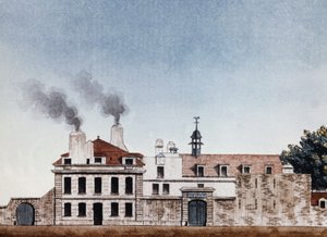 1818 में नेकर अस्पताल - जेई थियरी द्वारा उकेरा गया शब्दचित्र, सार्वजनिक सहायता के अभिलेखागार द्वारा इटियेन जूल्स थिएरी