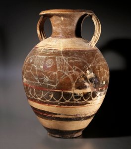 Etruscan कला: कैम्पी के चित्रकार द्वारा एम्फ़ोरा डिकोरे द्वारा इट्रस्केन