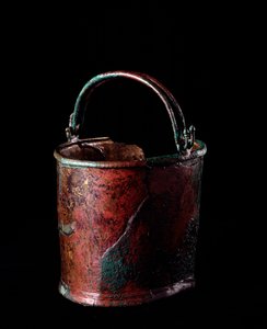 Etruscan सभ्यता: सैन सेर्बोन के नेक्रोपोलिस से कांस्य सीटू, कब्र 13, पॉपुलोनिया इटली 5 वीं ईसा पूर्व द्वारा इट्रस्केन