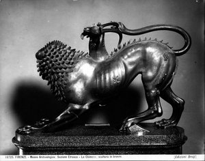 बेलेरोफ़ोन (कांस्य) का घायल कल्पना (विस्तार के लिए 104199 देखें) द्वारा Etruscan Etruscan