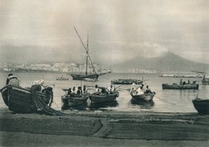मछुआरे समुद्र, नेपल्स, इटली, 1927 में डालते हैं द्वारा यूजेन पोपेल