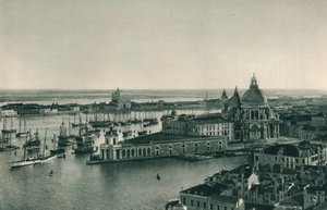 ग्रांड कैनाल और सांता मारिया डेला सैल्यूट, वेनिस, इटली, 1927 का चर्च द्वारा यूजेन पोपेल