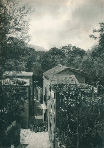 नैरो स्ट्रीट, कैपरी, इटली, 1927 द्वारा यूजेन पोपेल