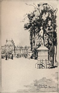 लक्ज़मबर्ग गार्डन, 1915 द्वारा यूजीन बियोट
