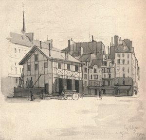 Quai des Orfeveres के पुराने घर, 1915