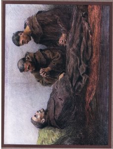 सेंट फ्रांसिस 1919 में बिशप पैलेस में बीमार द्वारा यूजीन बर्नैंड