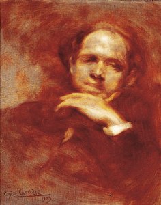 पाऊ कैसल्स, सेलिस्ट, कंडक्टर और स्पैनिश संगीतकार (1876-1973) 1903 (कैनवास पर तेल) का पोर्ट्रेट द्वारा यूजीन कैरिअर