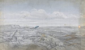 ओपेरा, पेरिस, 1830-90 में एक स्टेज सेट के लिए डिज़ाइन। द्वारा यूजीन सिसेरी