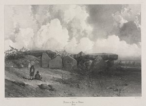 प्राचीन फ्रांस में सुरम्य और रोमांटिक यात्राएं: ब्रिटनी, सी। 1845।