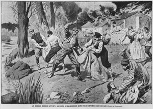 रोमानियाई किसानों का विद्रोह, &39;ले पेलेरिन&39; का चित्रण, 7 अप्रैल 1907
