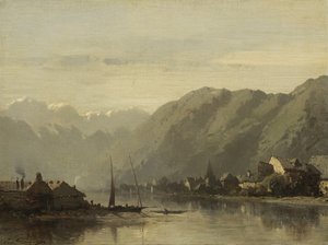 एक स्विस झील, 1838-90 द्वारा यूजीन देशेयस