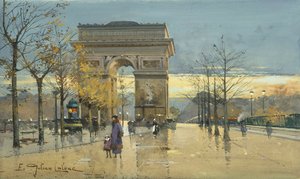 आर्क डी ट्रायम्फ द्वारा Eugene Galien Laloue