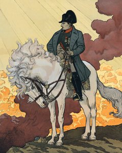 नेपोलियन I बोनापार्ट का एक नया जीवन (1769-1821)। यूजीन सैमुअल ग्रासेट (1845-1917) द्वारा 1894 लिथोग्राफी "द सेंचुरी मैगज़ीन" में प्रकाशित। निजि संग्रह। द्वारा यूजीन ग्रासेट