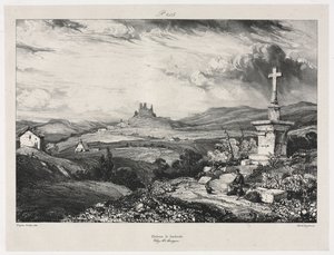 कैसल लार्डरोल, 1832। द्वारा यूजीन इसाबे